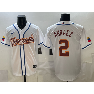 Team Venezuela Giants 2 Luis Arráez White 2026 World Cup Cool Base Men Jersey Team Venezuela Giants 2 Luis Arráez White 2026 World Cup Cool Base Men Jersey