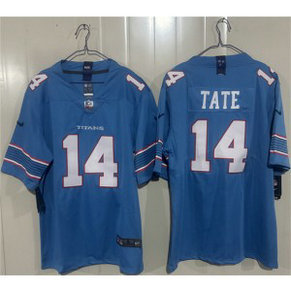 Tennessee Titans 14 Carnell Tate Light Blue Vapor Limited Men Jersey