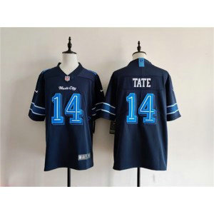 Tennessee Titans 14 Carnell Tate Navy 2026 Music City Rivalries Vapor Limited Men Jersey