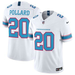 Tennessee Titans 20 Tony Pollard White 2026 F.U.S.E. Vapor Limited Men Jersey