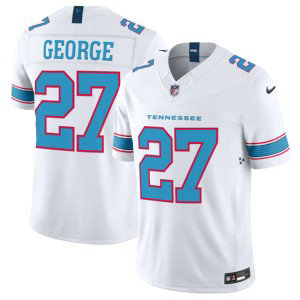Tennessee Titans 27 Eddie George White 2026 F.U.S.E. Vapor Limited Men Jersey