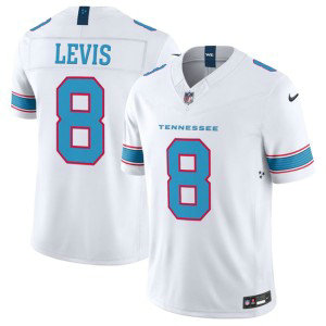 Tennessee Titans 8 Will Levis White 2026 F.U.S.E. Vapor Limited Men Jersey