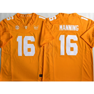 Tennessee Volunteers 16 Peyton Manning Orange F.U.S.E. Vapor Limited Men Jersey