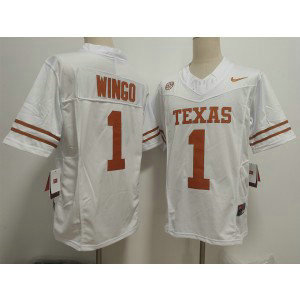 Texas Longhorns 1 Ryan Wingo White F.U.S.E. Vapor Limited Men Jersey
