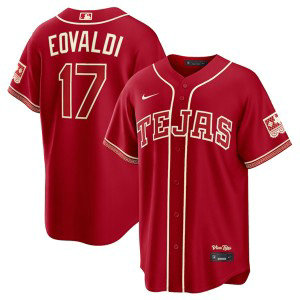 Texas Rangers 17 Nathan Eovaldi Red 2026 City Connect Cool Base Men Jersey