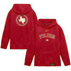 Texas Rangers Red 2026 City Connect Therma-FIT Pullover Hoodie