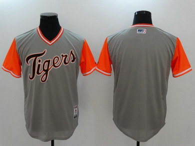Tigers Majestic Gray 2017 Players Weekend Team Nickname Jersey