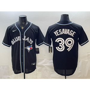 Toronto Blue Jays 39 Yesavage Black Cool Base Men Jersey Toronto Blue Jays 39 Yesavage Black Cool Base Men Jersey