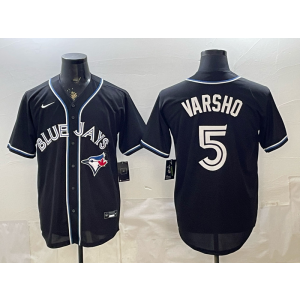 Toronto Blue Jays 5 Varsho Black Cool Base Men Jersey