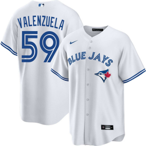 Toronto Blue Jays 59 Brandon Valenzuela White Cool Base Men Jersey Toronto Blue Jays 59 Brandon Valenzuela White Cool Base Men Jersey