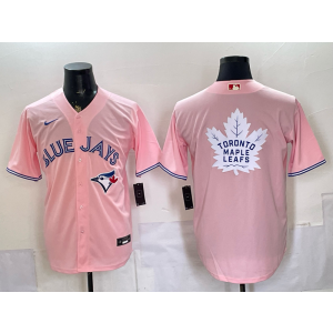Toronto Blue Jays Blank Pink Logo Cool Base Men Jersey Toronto Blue Jays Blank Pink Logo Cool Base Men Jersey