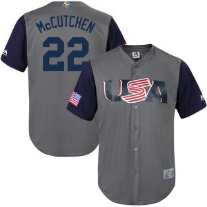 USA Baseball 22 Andrew McCutchen Gray 2017 World Baseball Classic Jersey USA Baseball 22 Andrew McCutchen Gray 2017 World Baseball Classic Jersey