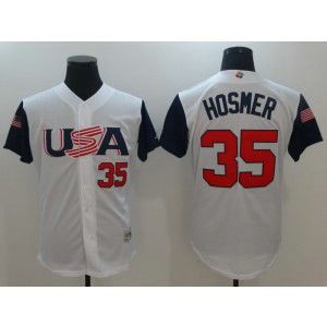 USA Baseball 35 Eric Hosmer White 2017 World Baseball Classic Jersey USA Baseball 35 Eric Hosmer White 2017 World Baseball Classic Jersey