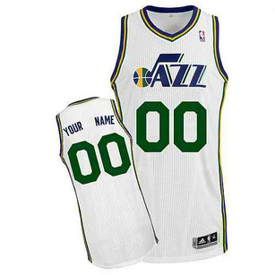 Utah Jazz Custom White Home Jersey