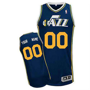 Utah Jazz Dk Blue Custom Road Jersey