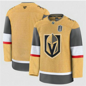 Vegas Golden Knights Blank Gold 2026 Stanley Cup Final Patch Home Men Jersey