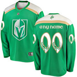 Vegas Golden Knights Green Men's Customized 2019 St. Patrick's Day Adidas Jersey