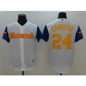 Venezuela Baseball 24 Miguel Cabrera White 2017 World Baseball Classic Jersey Venezuela Baseball 24 Miguel Cabrera White 2017 World Baseball Classic Jersey