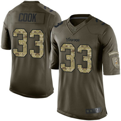 Vikings #33 Dalvin Cook Green Men's Stitched Football Limited 2015 Salute to Service Jersey Vikings #33 Dalvin Cook Green Men's Stitched Football Limited 2015 Salute to Service Jersey