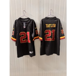 Washington Commanders 21 Taylor Black Vapor Limited Men Jersey