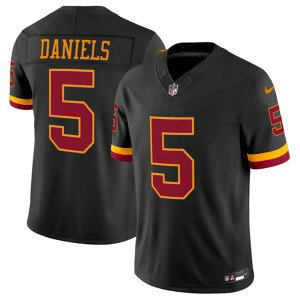 Washington Commanders 5 Jayden Daniels Black 2026 New F.U.S.E. Vapor Limited Men Jersey
