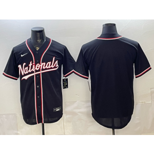 Washington Nationals Blank 2026 Black Out Cool Base Men Jersey