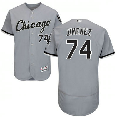 White Sox #74 Eloy Jimenez Gray Flexbase Jersey
