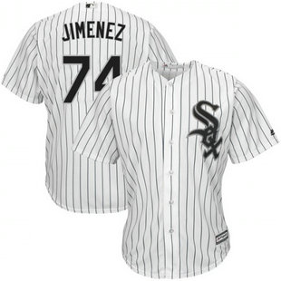 White Sox #74 Eloy Jimenez White Cool Base Jersey