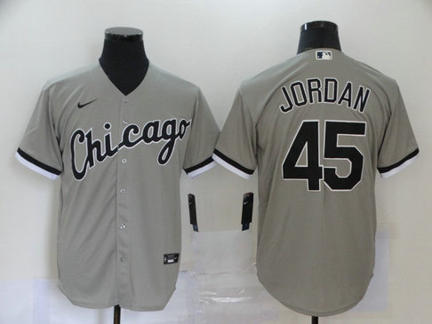 White Sox 45 Michael Jordan Gray 2020 Nike Cool Base Jersey White Sox 45 Michael Jordan Gray 2020 Nike Cool Base Jersey