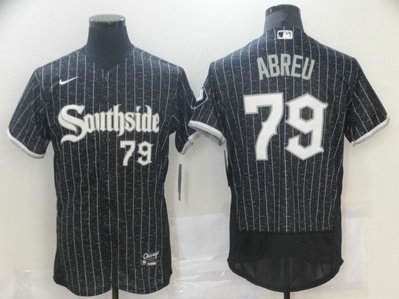 White Sox 79 Jose Abreu Black 2021 City Connect Flexbase Jersey White Sox 79 Jose Abreu Black 2021 City Connect Flexbase Jersey