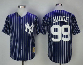 Yankees 99 Aaron Judge Navy 1973 Cooperstown Collection Jersey