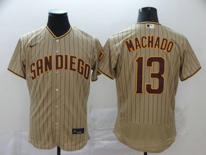 Youth Padres 13 Manny Machado Gray Nike 2020 Flexbase Jersey